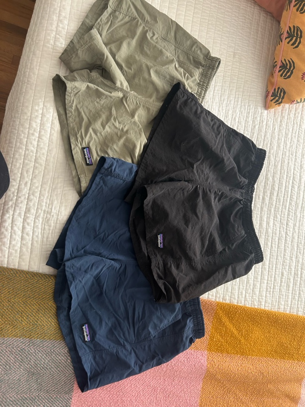 Patagonia Baggies Bundle in Olive, Black, Navy